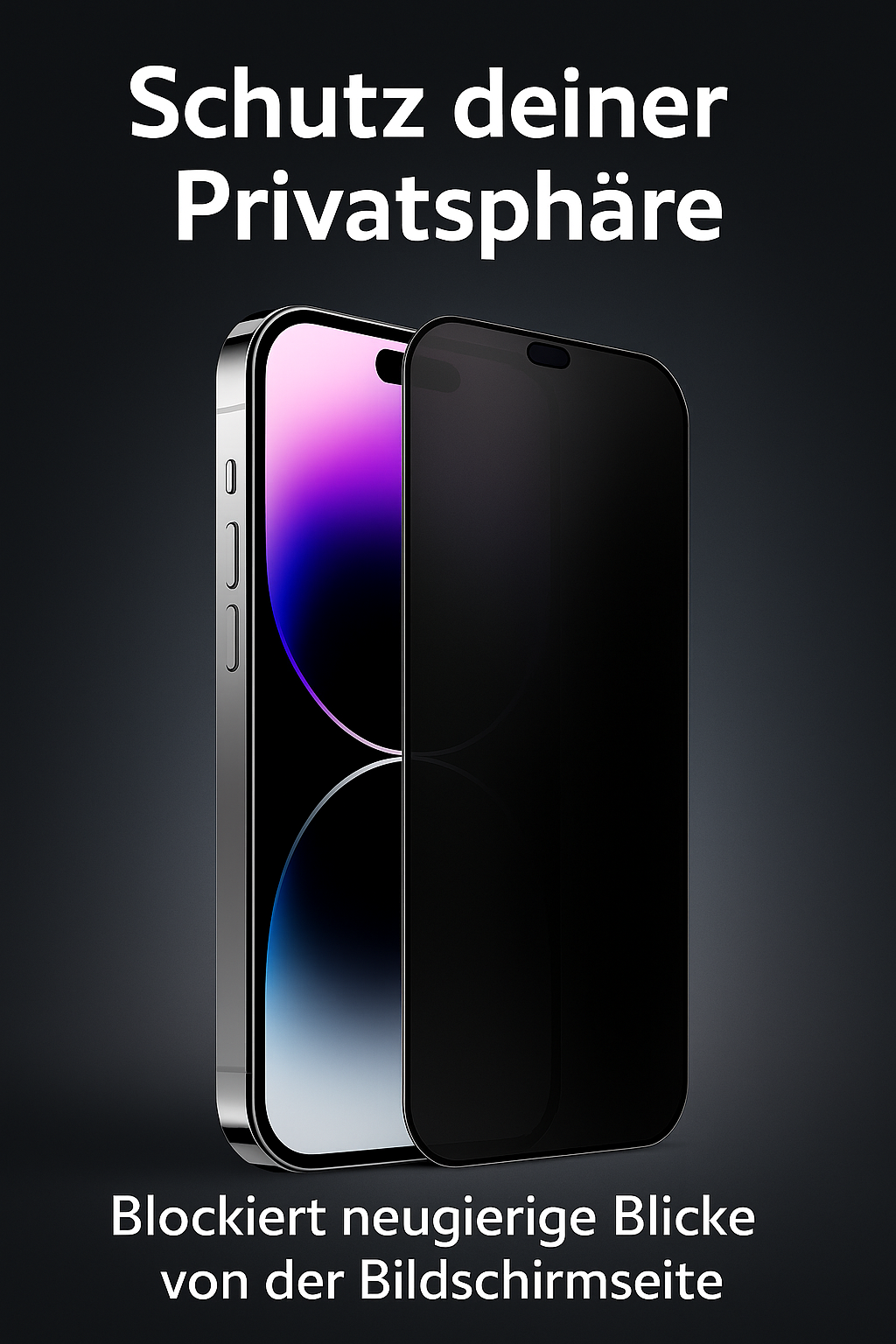 NexCover iPhone Sichtschutz – 9H Glas mit Anti-Spy Technologie